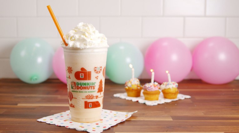 Dunkin Donuts Birthday Cake Coolatta
